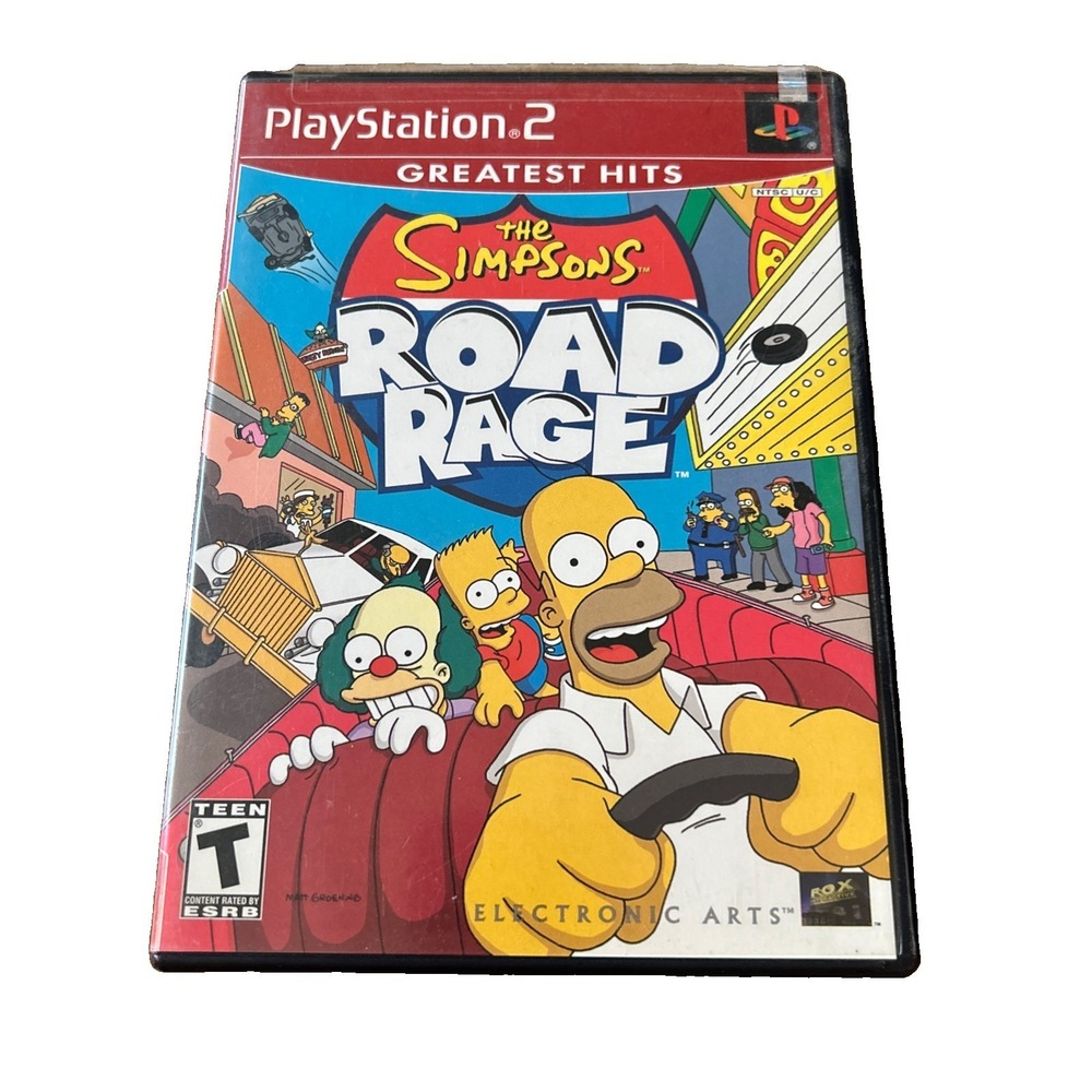 Simpsons Road Rage Sony PlayStation 2 PS2 Greatest Hits CIB Tested
